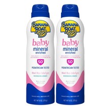 Banana Boat Baby Mineral Enriched, Won&#39;t Run Into Eyes, Reef Friendly, Broad Spe - £31.97 GBP