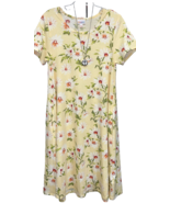 NWT 2.0 LuLaRoe XS Pale Yellow White Green Pink Daisies Floral Jessie Dress - $44.54