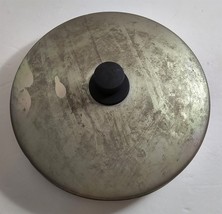Vintage Aluminum Black Top Knob 10 5/8&quot; Round Pot Pan Replacement Lid #19 - $352.39 MXN