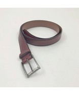 Men&#39;s Brown Leather Joseph Abboud Handcrafted Italy Belt Size 42 - $410.92 MXN
