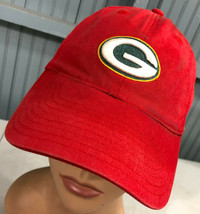 Green Bay Packers Red Small / Medium Strapback Baseball Hat Cap  - $15.50