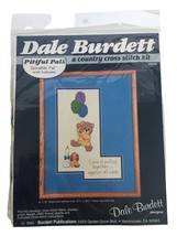 Dale Burdett Pitiful Pals Cross Stitch Kit Lovable Pal With Balloons Ted... - $7.99