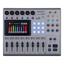 Zoom PodTrak P8 Portable Multitrack Podcast Recorder Silver For Podcaste... - $268.41