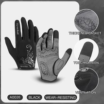 Cycling Gloves Men  Bicycle Gloves Touchscreen Shockproof Cycling Gloves Anti Sl - £87.29 GBP