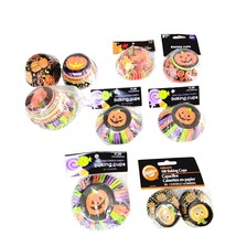 Halloween Fall Cupcake Liners Mixed Lot 100s Party Bake Sale Classroom C... - $14.83