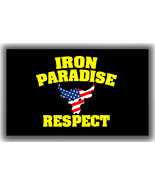Iron Paradise Respect sport Flag 90x150cm 3x5ft Bodybuilding Best Banner - €13,07 EUR