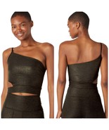 Beyond Yoga Softshine Wanderlust Cropped Tank Black One Shoulder Small M... - $34.19 CAD