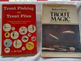 Trout Fishing &amp; Trout Flies, Jim Quick, Trout Magic, Robert Traver two b... - £27.91 GBP