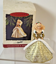 Vintage Hallmark Holiday Barbie Keepsake Ornament #2 1994 Collectors Series Gold - £7.45 GBP
