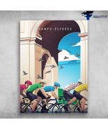 Cycling Tour Champs Elysees Cycling Race Biker Lover - £12.50 GBP