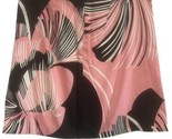 Elie Tahari Straight Pencil Skirt Size 2 Black PinkTropical Print Lined - $11.42