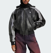 adidas Adilenium Season 3 Vintage Faux Leather Women Jacket [L] AsiaFit ... - $5,584.56 MXN