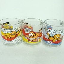 Garfield Odie Jim Davis McDonald's Collectors Glass Coffee Cup Mug 1978 Lot Of 3 - $29.69