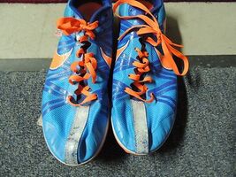 DISCONTINUED Womens Nike RIVAL Track &amp; Field ORANGE BLUE Shoes 8.5 - $35.99