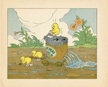 Disney Illustration Wise Little Hen Chick Watering Crops 1934 - $21.84