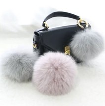 Faux Fur PomPom Ball For Hat Bags Keychain Fluffy Ball DIY 10cm Ships N ... - $14.73