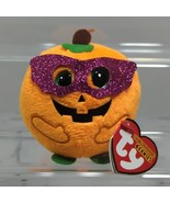 Ty Beanie Boos Halloween Pumpkin In Mask Mini 3&quot; Plush with Tags - £7.44 GBP