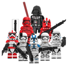8pcs Star Wars 501st Legion Shock Sith Trooper Hemosiderosis Corps Minifigures - £13.58 GBP