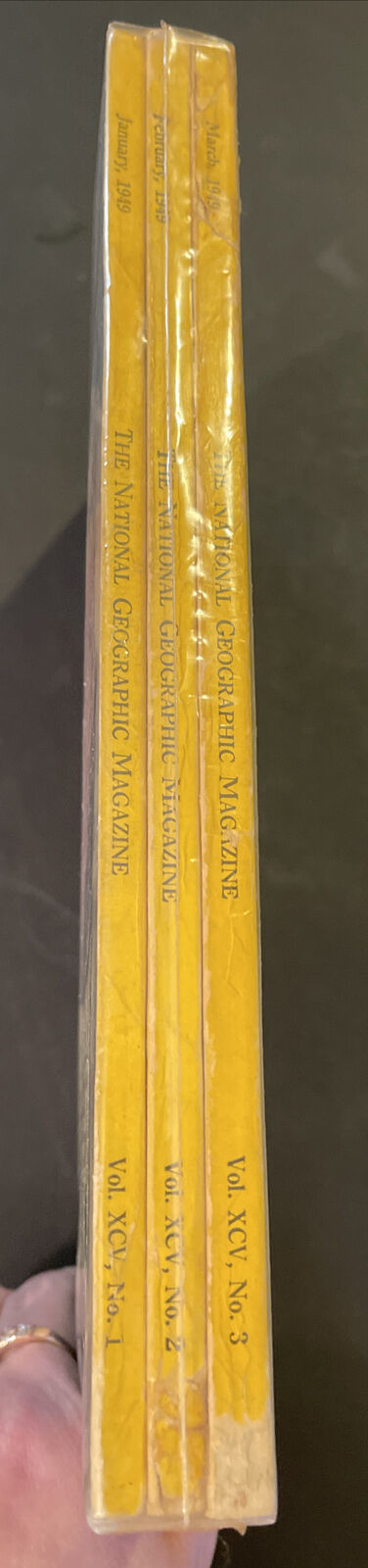 Lot of 3 Vintage National Geographic Magazine 1949 - Vol XCV No. 1,2,3 Jan-March Item image 2