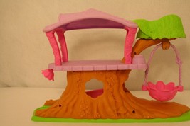 Fisher Price Little People Fairy Treehouse w/Tinkerbell Green Purple Pink Swing - £31.59 GBP