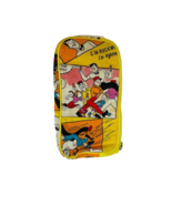 Cartoon Characters Yellow Cosmetic Makeup Bag Wallet Lined Zipper - £7.02 GBP