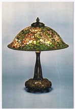 Postcard Leaded Glass Lamp Louis Comfort Tiffany Corning Museum Of Glass NY - £3.09 GBP