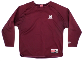 Vintage Rawlings Mens Pullover Sweatshirt Jersey L Maroon CM Baseball Chest Logo - £16.36 GBP