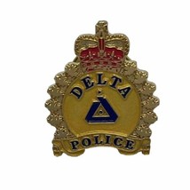 Delta Police Department Law Enforcement Enamel Lapel Hat Pin Pinback - £11.76 GBP