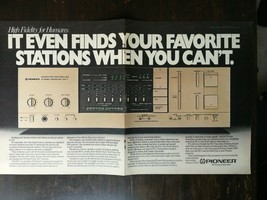 Vintage 1981 Pioneer Stereo Two Page Original Ad - 721 - $6.64