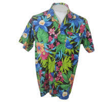 Edwards Men Hawaiian camp shirt pit to pit 23 M aloha luau tropical floral VTG - £15.57 GBP