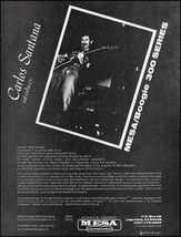 Carlos Santana 1981 Mesa Boogie 300 Series amp advertisement 8 x 11 ad print - £3.04 GBP