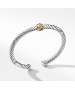 David Yurman Renaissance Bracelet with Citrine, Rhodalite Garnet and 14k... - $525.00