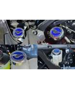 2015-2025 MUSTANG - FLUID CAP COVER AUTOMATIC TRANSMISSIONS ONLY, PONY LOGO 4PC - $113.35
