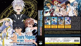 Dvd Anime~Dub Inglese~Toaru Majutsu No Index Stagione 1-3(1-74Fine+Film)... - £26.90 GBP