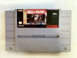 Bulls vs. Blazers and the NBA Playoffs Super Nintendo SNES Video Game CARTRIDGE - £7.31 GBP