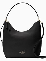 Kate Spade Zippy Large Shoulder Bag Black Leather K8140 NWT $449 Retail Price FS - £150.34 GBP