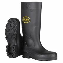Boss Unisex PVC Plain Boots Black Waterproof Size 9 - $49.95