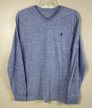 Polo Ralph Lauren Kid&#39;s Classic V-Neck  T-Shirt Blue Size XL - $14.03