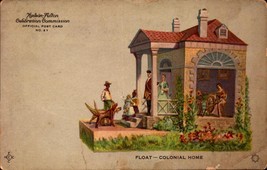 Vintage Official Ny POSTCARD-FLOAT-COLONIAL HOME-HUDSON-FULTON Celebration - Auc - £0.97 GBP