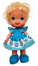 Vtg. Berry Blue Matchbox Popsicle Kids Baby Doll Blonde Hair Blue Eyes 6&quot;  1989 - £15.48 GBP