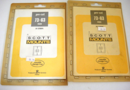 Scott Dark Stamp Mounts 73/63 Champions of Liberty 2 Packs of 30 Old Package NOS - £3.90 GBP