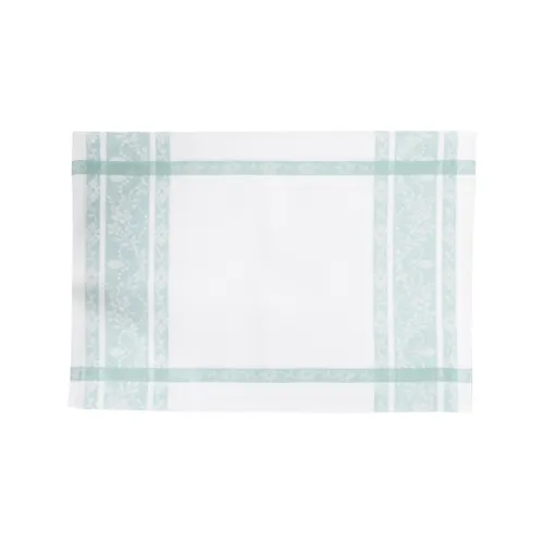 New Rose Trellis Jacquard Sea Glass Single Placemat 13 X 19 C&amp;F Home - £20.89 GBP