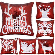 Anyhouz Christmas Pillow Cover Seat Soft Throw Pillow - £24.68 GBP