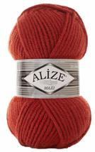 Alize Superlana Maxi 25% Wool - 75% Acrylic Lot of 4 Skein Yarn Thread Crochet L - £21.86 GBP