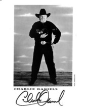 Charlie Daniels signed 8X10 Photo B/W Promo imperfect- COA (Country/Southern Roc - £29.94 GBP