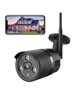 Outdoor Security Camera, 1080P Wireless Wi-Fi Security Camera System Sur... - $57.99