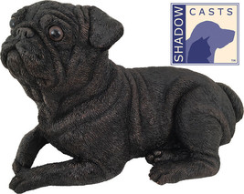 Large 110 Cubic Inches Pug ShadowCasts Bronze Urn for Cremation Ashes - £179.43 GBP
