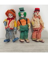 SET OF 3 Vintage 1983 Porcelain Dynasty Doll Funny Clown Collectible Fig... - $601.94 MXN