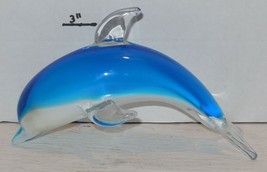 Glass Dolphin Figure knickknack Decorative - $15.15