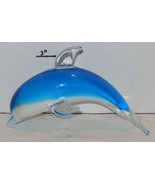 Glass Dolphin Figure knickknack Decorative - $20.73 CAD